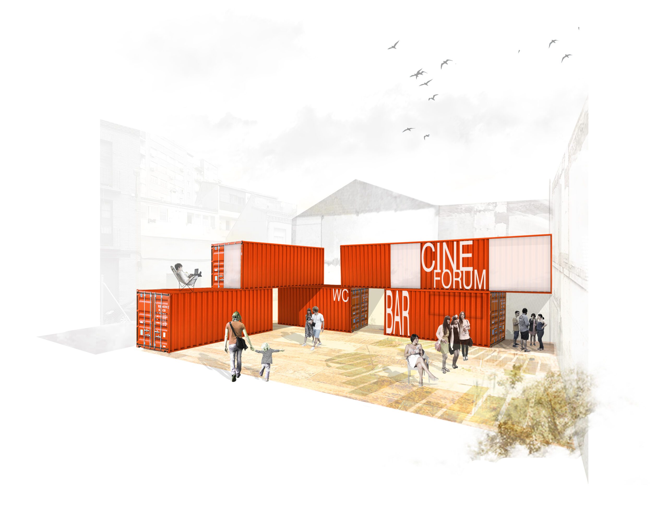 Centro cultural portátil - Grávalos di Monte, arquitectura Zaragoza