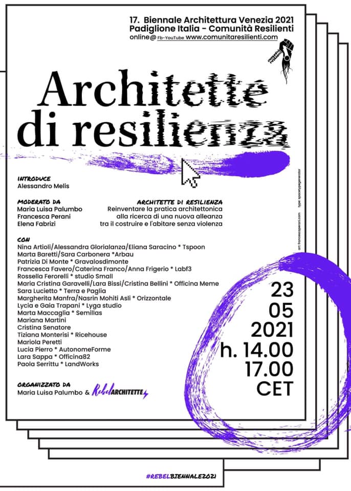 VENICE ARCHITECTURE BIENNALE 2021 RESILENT COMMUNITIES PATRIZIA DI MONTE