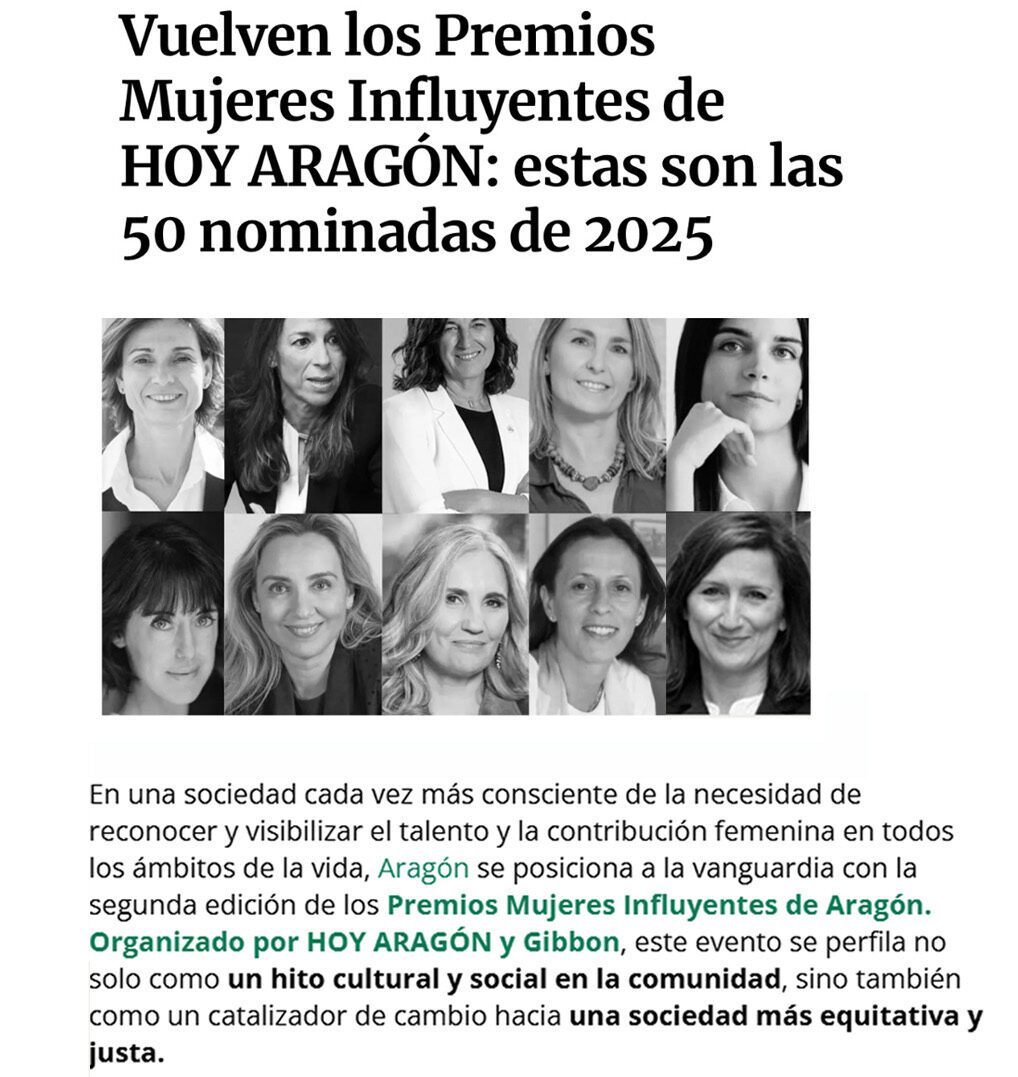 PREMIO MUJER INFLUYENTE ARAGÓN 2025 PATRIZIA DI MONTE