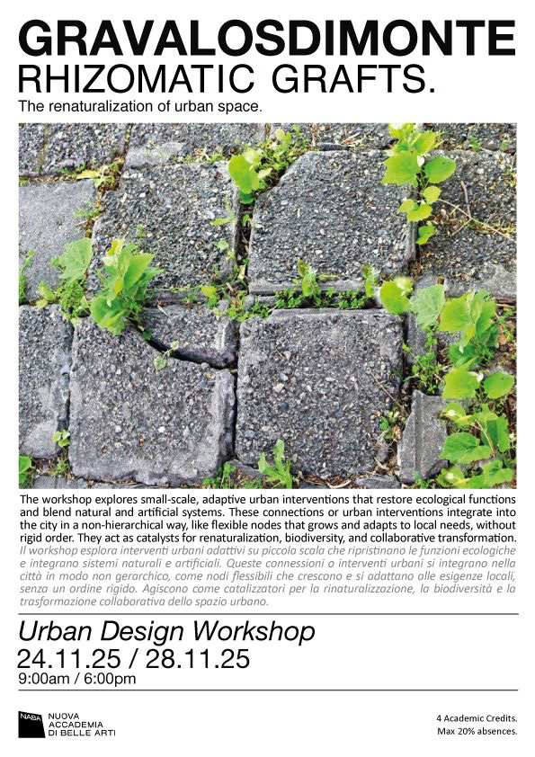 WORKSHOP NABA URBAN DESIGN GRAVALOSDIMONTE