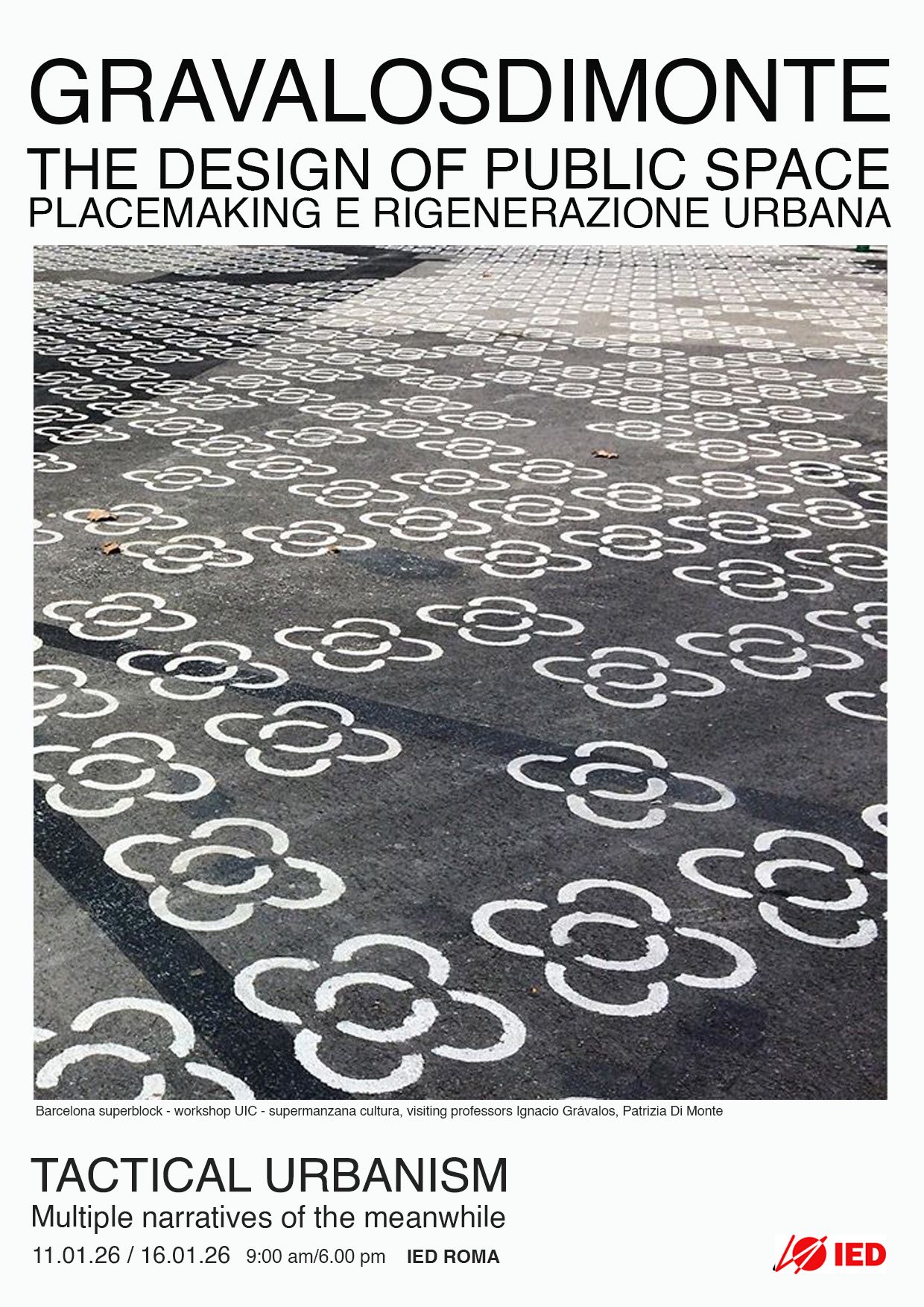 ED visiting professor master public space patrizia di monte